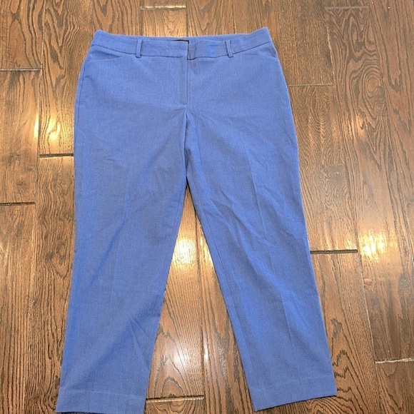 TALBOTS trousers Hampshire ankle blue pants size 14 - Picture 3 of 9